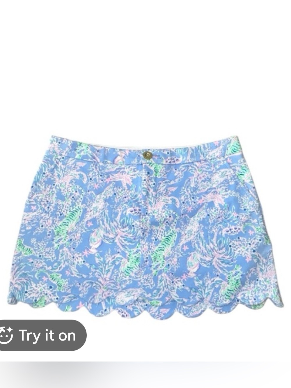 NWT Lilly Pulitzer Colette Skort in "The Turtle Package" pattern size 8